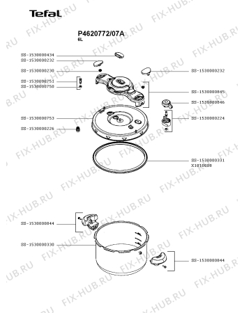 Схема №1 P4620772/07A с изображением Кастрюля для духовки Tefal SS-1530000845