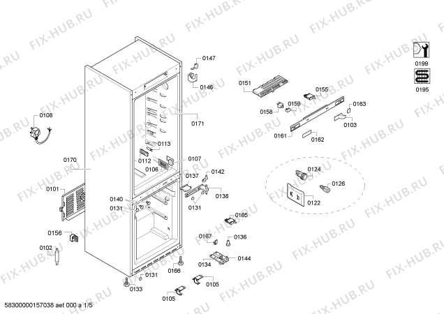 Схема №5 BD3056W2IN с изображением Модуль управления для холодильной камеры Bosch 00657345