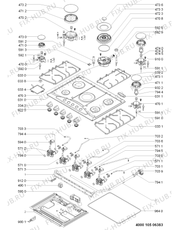 Схема №2 AKS 211/IX с изображением Всякое для плиты (духовки) Whirlpool 481010400301