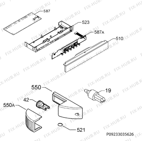 Взрыв-схема холодильника Aeg SKS61208F0 - Схема узла Diffusor