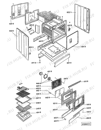 Схема №2 ACM 217/BB с изображением Обшивка для духового шкафа Whirlpool 481945358433