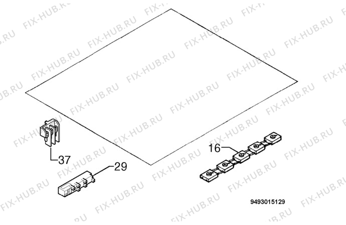 Взрыв-схема плиты (духовки) Faure CPG700T - Схема узла Electrical equipment 268