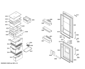 Схема №4 KGN39A76 Smart с изображением Дверь морозильной камеры для холодильника Bosch 00681203