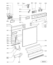 Схема №4 GSFP SYMPHONY ACT с изображением Панель для посудомоечной машины Whirlpool 481245373007