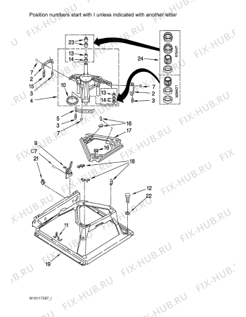 Схема №13 YLTE6234DQ6 с изображением Тумблер для стиральной машины Whirlpool 480113100403