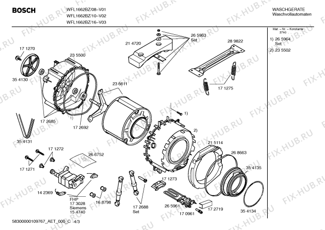 Схема №4 WFL1662BZ Maxx WFL1662 с изображением Инструкция по эксплуатации для стиралки Bosch 00598368