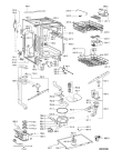 Схема №2 ADG 7559 с изображением Блок управления для электропосудомоечной машины Whirlpool 480140102866
