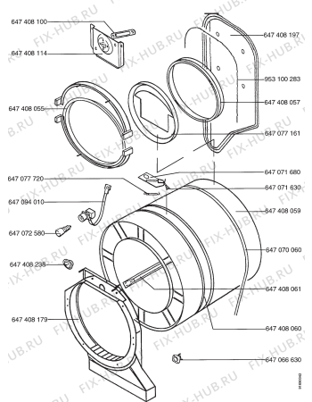 Взрыв-схема стиральной машины Electrolux LTH3200 - Схема узла Section 3
