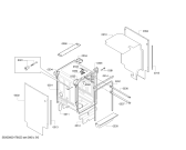 Схема №4 SR6VZM1CH Adorina 45 S с изображением Передняя панель для посудомойки Bosch 00746106