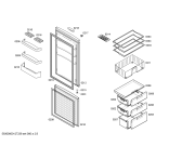 Схема №2 3KVL5450 с изображением Дверь для холодильника Bosch 00246638