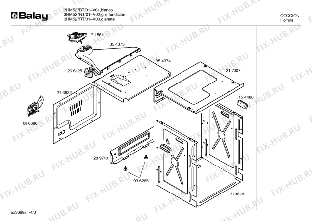 Схема №4 3HP527BT Nostalgia Blanco Polivalente с изображением Часы для плиты (духовки) Bosch 00417863