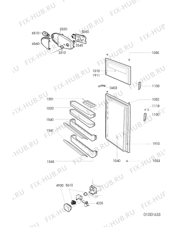 Схема №2 ARF 224/4 с изображением Запчасть для холодильной камеры Whirlpool 481240449648