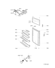 Схема №2 ARF 224/4 с изображением Дверь для холодильной камеры Whirlpool 481941879711