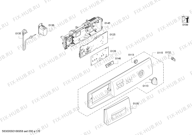 Схема №4 WAE28263FF Maxx 6 VarioPerfect с изображением Ручка для стиралки Bosch 00654674