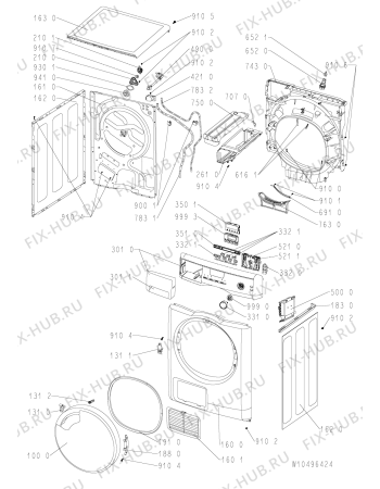 Схема №2 TK UNIQ 82A FLD с изображением Декоративная панель для стиралки Whirlpool 481010450142