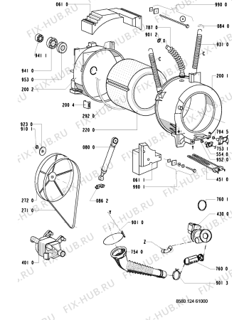 Схема №2 FT 1000 с изображением Обшивка для стиралки Whirlpool 481245319327