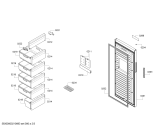 Схема №3 GSV24VL2N5 BOSCH с изображением Дверь для холодильника Bosch 00718366