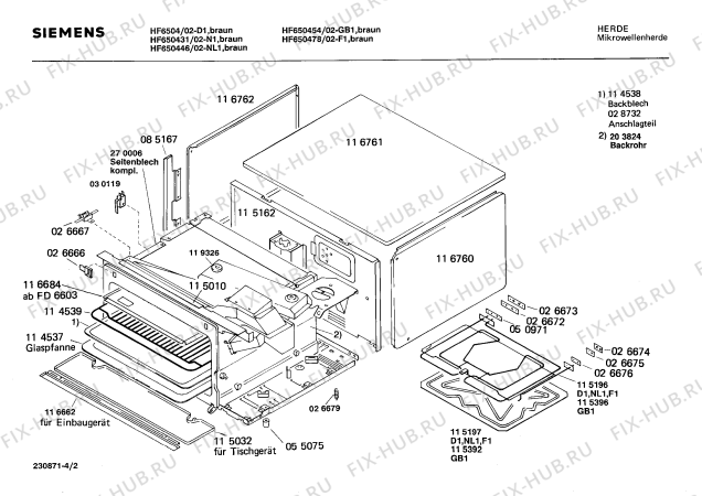 Схема №3 HF650454 с изображением Панель для свч печи Siemens 00085205