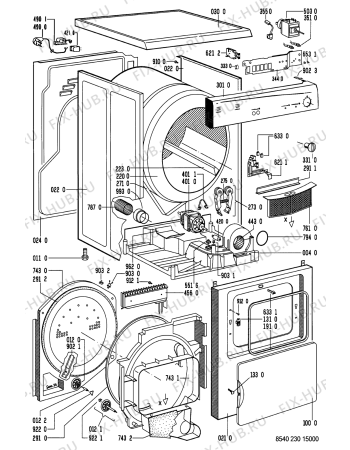 Схема №1 AWL 230 с изображением Декоративная панель для сушильной машины Whirlpool 481245210686