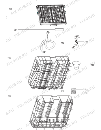 Взрыв-схема посудомоечной машины Gorenje GI63315X (481570, PMS60I) - Схема узла 07