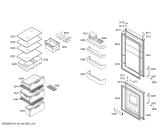Схема №3 KG36NX72 с изображением Дверь для холодильной камеры Siemens 00244385