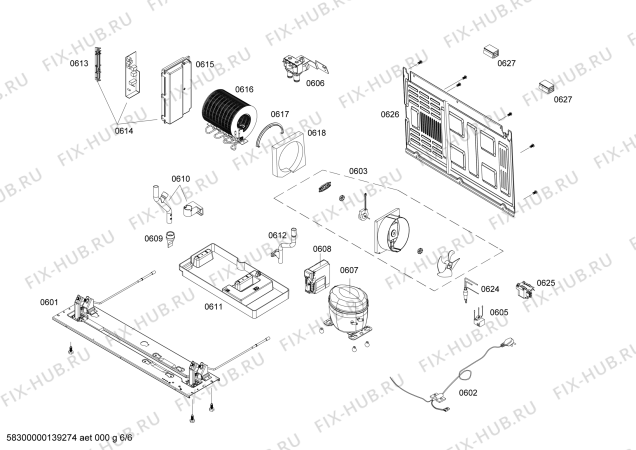 Схема №6 B22CS30SNI с изображением Дверь для холодильной камеры Bosch 00248098