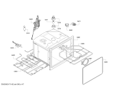 Схема №6 B45C42N3FR с изображением Панель управления для электропечи Bosch 00744872