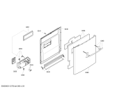 Схема №5 SGS09T35EU Logixx с изображением Передняя панель для посудомойки Bosch 00444951