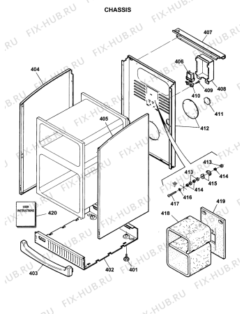 Взрыв-схема плиты (духовки) Creda M152EG (F032820) - Схема узла