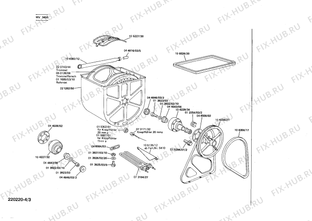 Схема №4 WV3450 SIWAMAT 345 с изображением Панель для стиральной машины Siemens 00107897