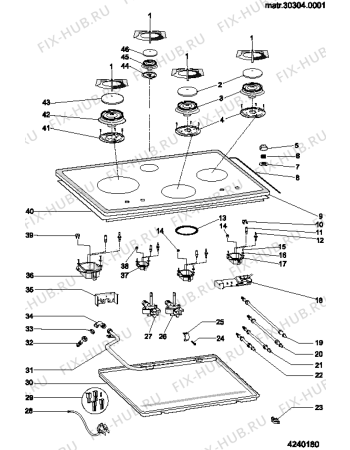 Схема №1 GF740X (F028793) с изображением Керамическая поверхность для духового шкафа Indesit C00093804