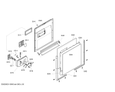 Схема №6 SGD55E02EU с изображением Передняя панель для посудомойки Bosch 00660156
