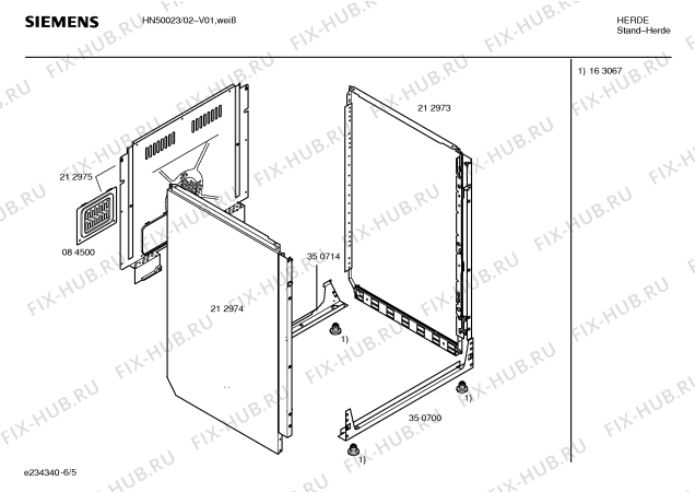 Схема №6 HN50023 с изображением Инструкция по эксплуатации для электропечи Siemens 00526275