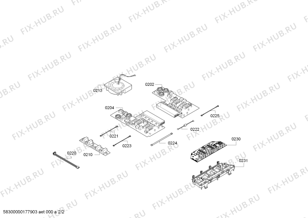 Схема №2 PIN675F17W IH6.1 - Flex с изображением Стеклокерамика для плиты (духовки) Bosch 00771204