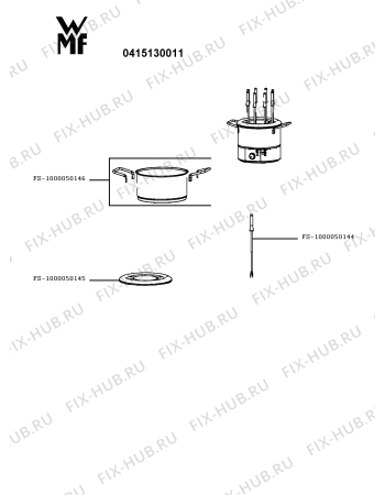 Схема №1 0415130011 с изображением Другое для фондюшницы Seb FS-1000050145