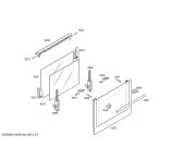 Схема №4 HB43T540E Horno siemens indep.multf.inox reloj ec3 с изображением Набор кнопок для духового шкафа Siemens 00422867