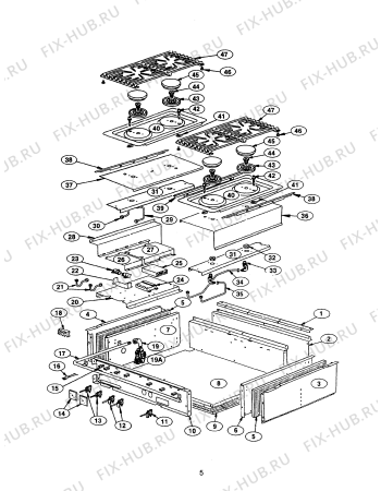 Схема №53 PCS364GLUS с изображением Чехол для плиты (духовки) Bosch 00484701