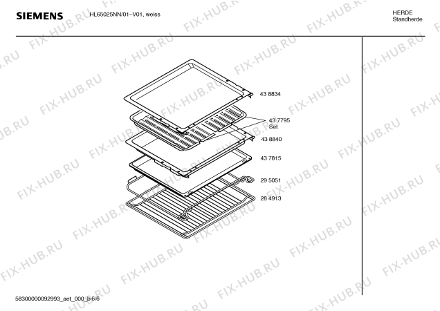 Схема №5 HL65025NN с изображением Инструкция по эксплуатации для духового шкафа Siemens 00590275