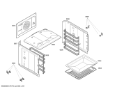 Схема №5 HBA43B160F с изображением Внешняя дверь для духового шкафа Bosch 00673210