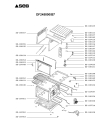 Схема №1 OF245800/B7 с изображением Дверь (стекло) духовки для плиты (духовки) Seb SS-188153