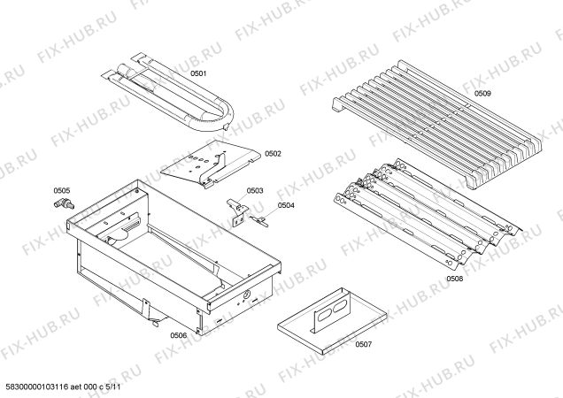 Схема №10 PDR364GDZS с изображением Коллектор для электропечи Bosch 00143473