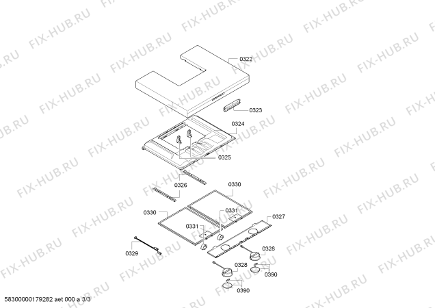 Взрыв-схема вытяжки Siemens LC67BD532T Siemens - Схема узла 03