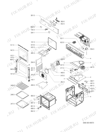 Схема №1 OBI C40 S 000 947 63 с изображением Дверка для электропечи Whirlpool 481245059999