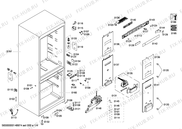 Схема №3 P1KNB4616B с изображением Вкладыш в панель для холодильника Bosch 00677720