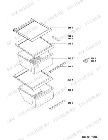 Схема №8 WSC5541 A+S с изображением Вноска для холодильника Whirlpool 481010394160