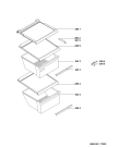Схема №10 MSZ 922 NDF/HA с изображением Полка для холодильника Whirlpool 480132103096