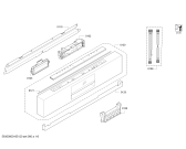 Схема №6 DI260130 с изображением Передняя панель для посудомоечной машины Bosch 00740864