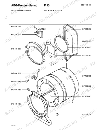 Взрыв-схема стиральной машины Aeg LTH520W KOR - Схема узла Section2