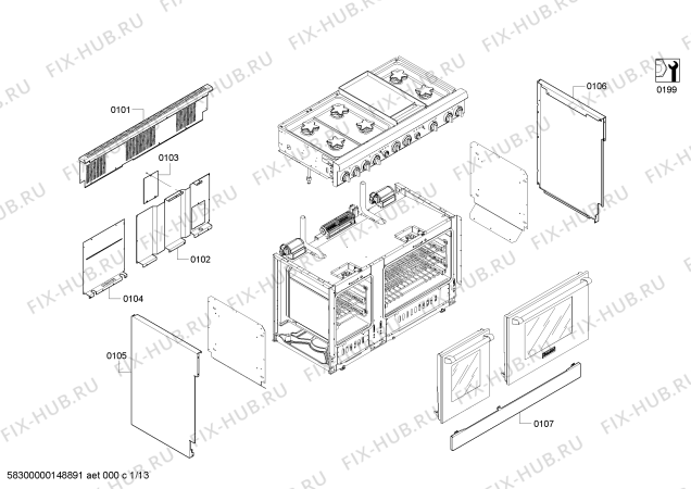 Схема №10 PRD486GDHC с изображением Плата для электропечи Bosch 00685621