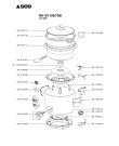 Схема №1 RK101100/79A с изображением Элемент корпуса для электропароварки Seb SS-993909